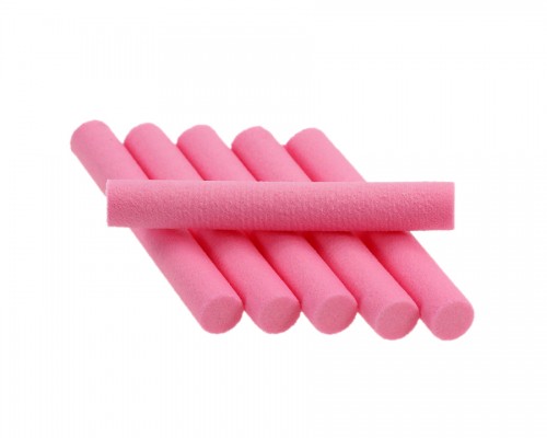 Foam Cylinders, Pink, 6 mm